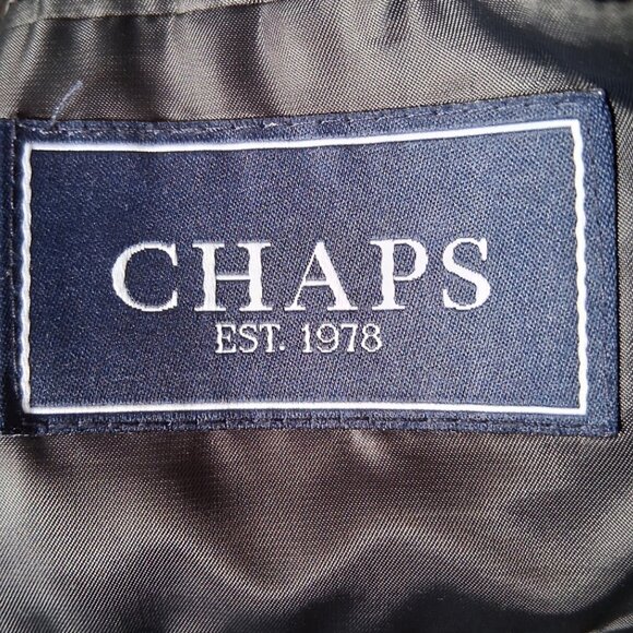 CHAPS 42L Tweed Blazer 100% Wool Jacket Academia Old Money Ivy League Sport Coat - Picture 8 of 16